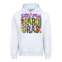 White little miss mardi gras hjf Urban Hoodie - HowdyJamesFarm