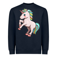 Navy cute unicorn Heavyweight Sweatshirt - FaDigitalArtStudio