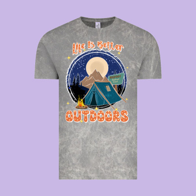 Life Is Better Outdoors Vintage Tee Designed By Jahusdesignshop