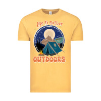Vintage Mustard life is better outdoors Vintage Tee - JahusDesignShop