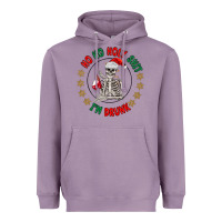 Lavender ho ho holly shit skeleton santa Heavyweight Hoodie - MaliasSmallBusiness