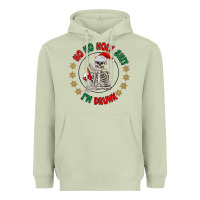 Matcha ho ho holly shit skeleton santa Heavyweight Hoodie - MaliasSmallBusiness