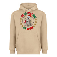 Mushroom ho ho holly shit skeleton santa Heavyweight Hoodie - MaliasSmallBusiness