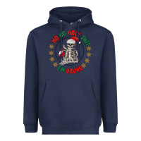 Navy ho ho holly shit skeleton santa Heavyweight Hoodie - MaliasSmallBusiness