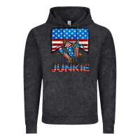 Vintage Black American junkie Vintage Hoodie - Neo Western