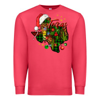 Cardinal Christmas Texas map Premium Sweatshirt - NancyCooperArtShop
