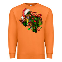 Carrot Christmas Texas map Premium Sweatshirt - NancyCooperArtShop