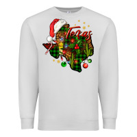 Dove Grey Christmas Texas map Premium Sweatshirt - NancyCooperArtShop
