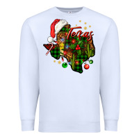 White Christmas Texas map Premium Sweatshirt - NancyCooperArtShop