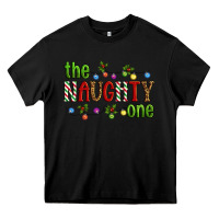 Black The Naughty One Christmas Heavy Core Tee - Artiststas