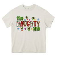 Cream The Naughty One Christmas Heavy Core Tee - Artiststas