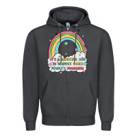 Smoke beautiful day to respect pronouns Zipper Hoodie - MaliasSmallBusiness