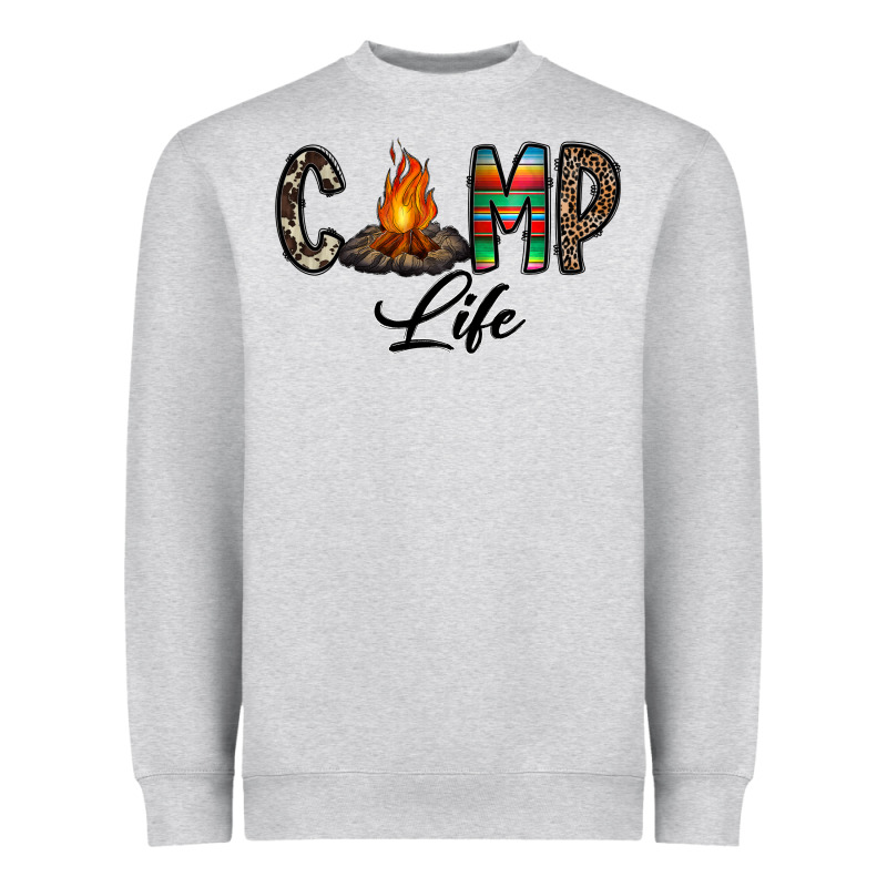 Camp Life Heavyweight Sweatshirt by CowhideDigitalArt | Teevron