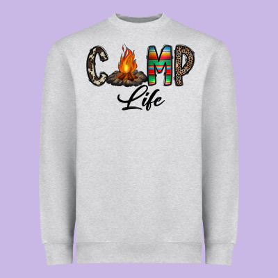 Camp Life Heavyweight Sweatshirt Designed By Cowhidedigitalart