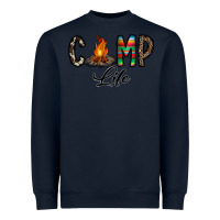 Navy camp life Heavyweight Sweatshirt - CowhideDigitalArt