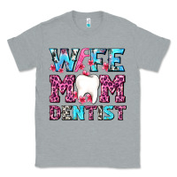 Heather Grey Wife Mom Dentist With Tooth And Floss Classic Tee - AdoDesignShop