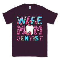 Plum Wife Mom Dentist With Tooth And Floss Classic Tee - AdoDesignShop