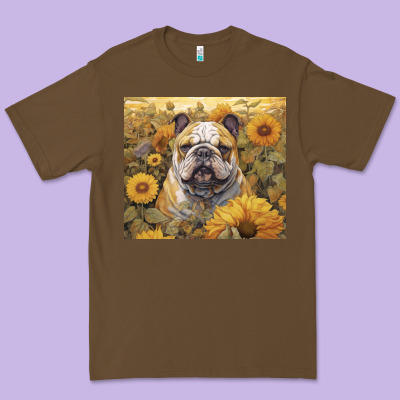 Bulldog Premium Tee Designed By Unal Design