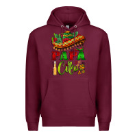 Burgundy papa cito sombrero Premium Hoodie - BarkalooDesign