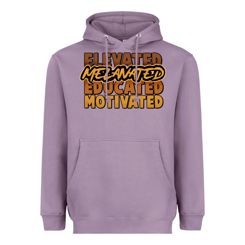 Elevated Melanated Educated Motivated Heavyweight Hoodie by NancyCooperArtShop | Teevron