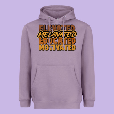 Elevated Melanated Educated Motivated Heavyweight Hoodie Designed By Nancycooperartshop