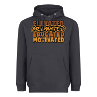 Smoke elevated melanated educated motivated Heavyweight Hoodie - NancyCooperArtShop