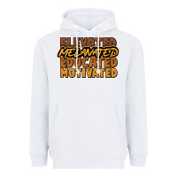 White elevated melanated educated motivated Heavyweight Hoodie - NancyCooperArtShop