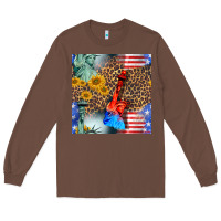Chestnut statue of liberty american flag Long Sleeve Tee - BundleAndBundleShop