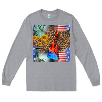 Statue Of Liberty American Flag Long Sleeve Tee | Teevron