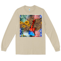 Mushroom statue of liberty american flag Long Sleeve Tee - BundleAndBundleShop
