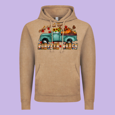 Meet Me Af The Pumpkin Patch Vintage Hoodie Designed By Cowhidedigitalart