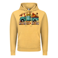 Vintage Mustard meet me af the pumpkin patch Vintage Hoodie - CowhideDigitalArt