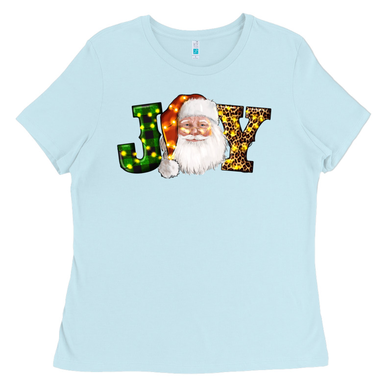 Christmas Santa Clause Joy Ladies Tee by AdoDesignShop | Teevron