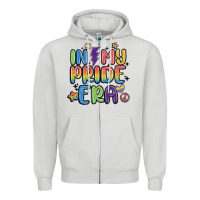 Dove Grey in my pride era Zipper Hoodie - MaliasSmallBusiness
