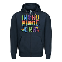 Navy in my pride era Zipper Hoodie - MaliasSmallBusiness