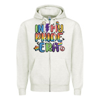 Oatmeal Heather in my pride era Zipper Hoodie - MaliasSmallBusiness