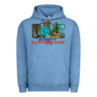 Pigment Pebble Blue Western love my country music Urban Hoodie - HowdyJamesFarm
