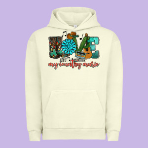 Western Love My Country Music Urban Hoodie Designed By Howdyjamesfarm