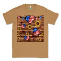 4th Of July Hearts Seamless Pattern Classic Tee | Teevron