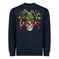 Navy elf skull Heavyweight Sweatshirt - FaDigitalArtStudio