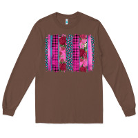 Chestnut valentine's day floral leopard brushstroke Long Sleeve Tee - AdoDesignShop