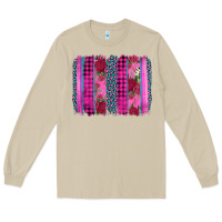 Mushroom valentine's day floral leopard brushstroke Long Sleeve Tee - AdoDesignShop
