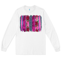 White valentine's day floral leopard brushstroke Long Sleeve Tee - AdoDesignShop