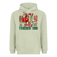 Matcha in my holly jolly teacher era Heavyweight Hoodie - MaliasSmallBusiness