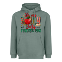 Sage in my holly jolly teacher era Heavyweight Hoodie - MaliasSmallBusiness