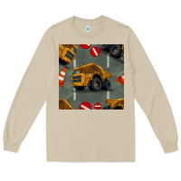 Mushroom dump truck seamles pattern Long Sleeve Tee - BundleAndBundleShop