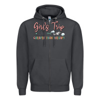 Smoke girls trip cheaper than therapy Zipper Hoodie - MaliasSmallBusiness