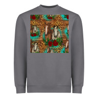 Storm horses with roses seamless pattern Heavyweight Sweatshirt - HRA Design Shop