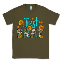 Army Green just pray Classic Tee - Artiststas