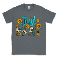 Charcoal Heather just pray Classic Tee - Artiststas